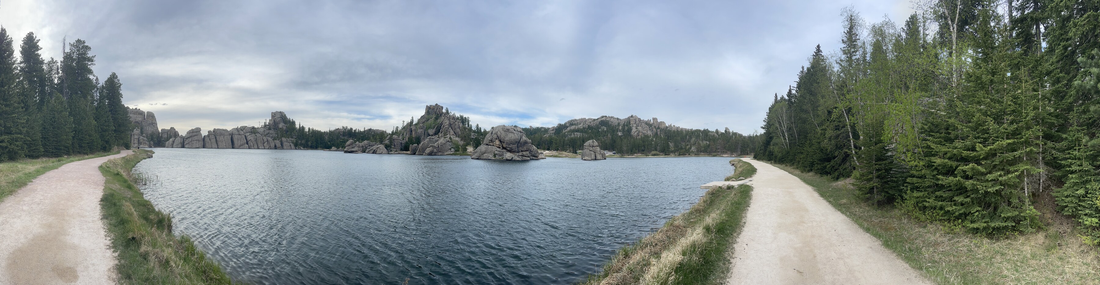 Sylvan Lake panoramic view in Black Hills