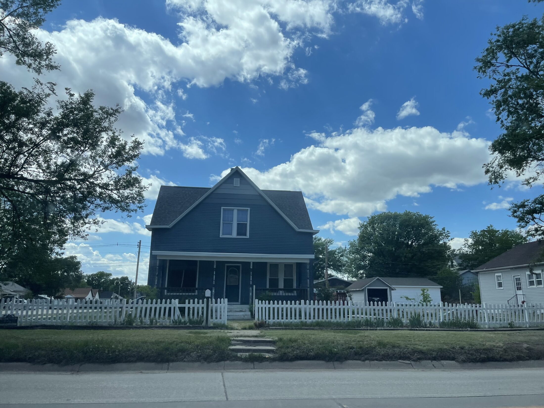 Nebraska road and sky