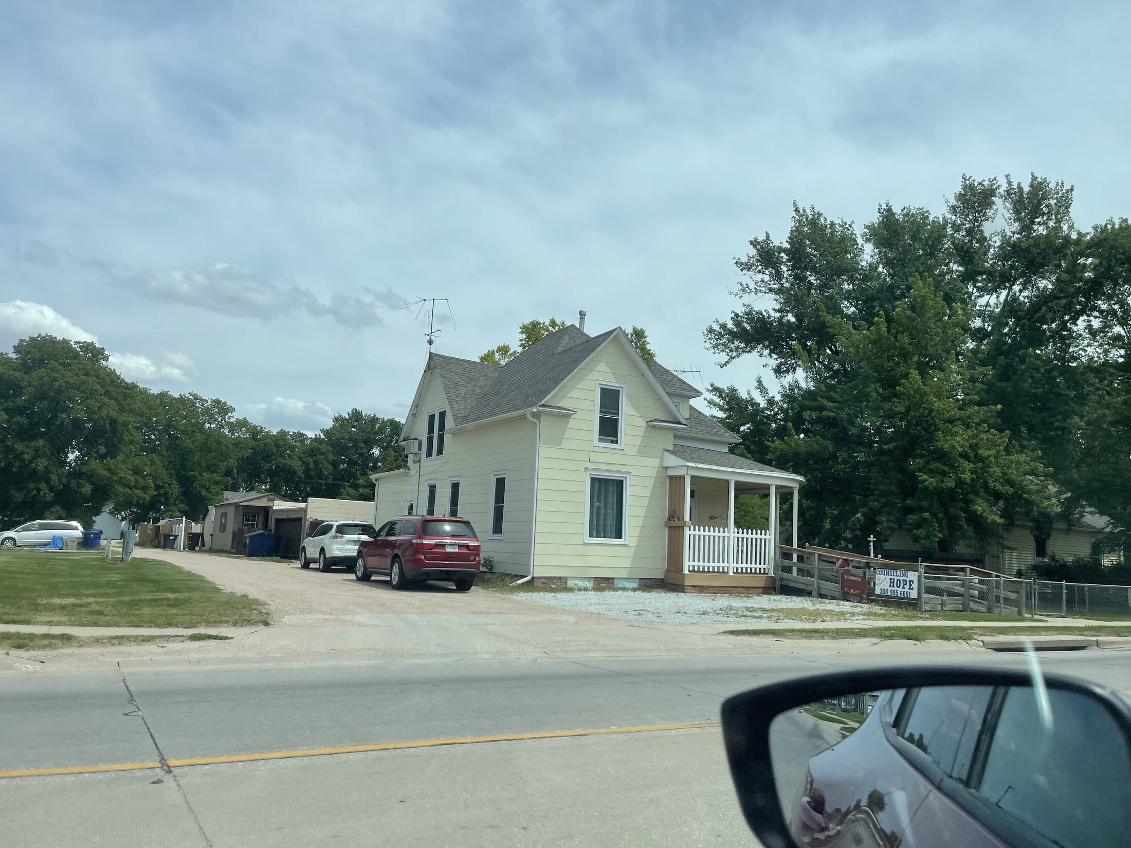 Return road in Nebraska